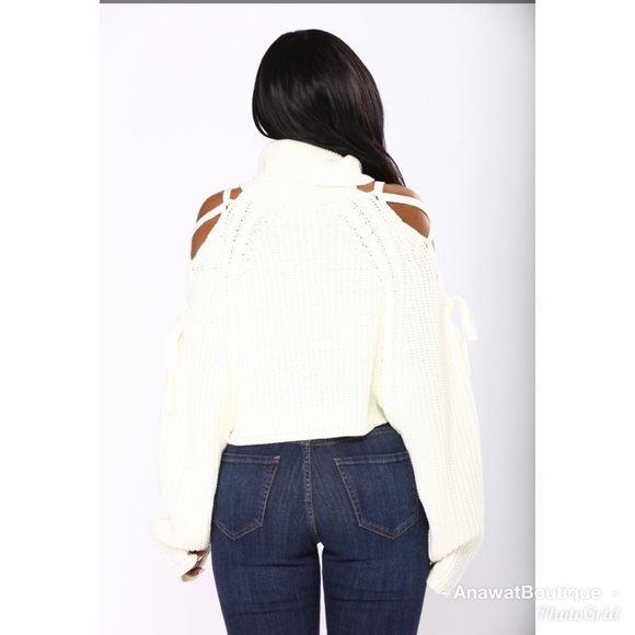 Vera Moda Tie Sleeve Sweater - Picture 4 of 8